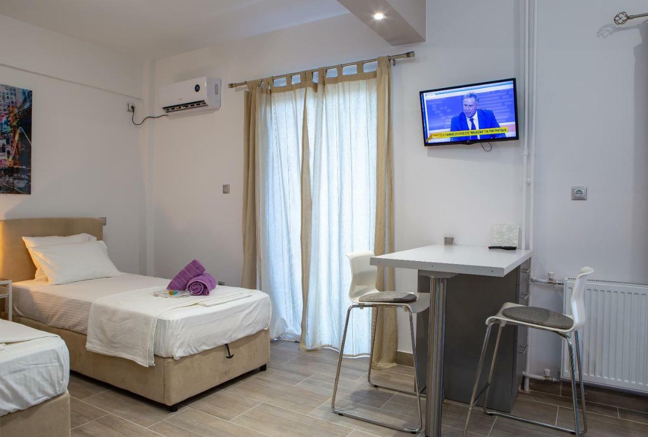 Apartmán Gazi Square Luxury Studio Atény Exteriér fotografie